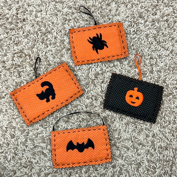 Halloween Quilted Hangings Appliqué Patches - Set of 4 - Picture 1 of 5
